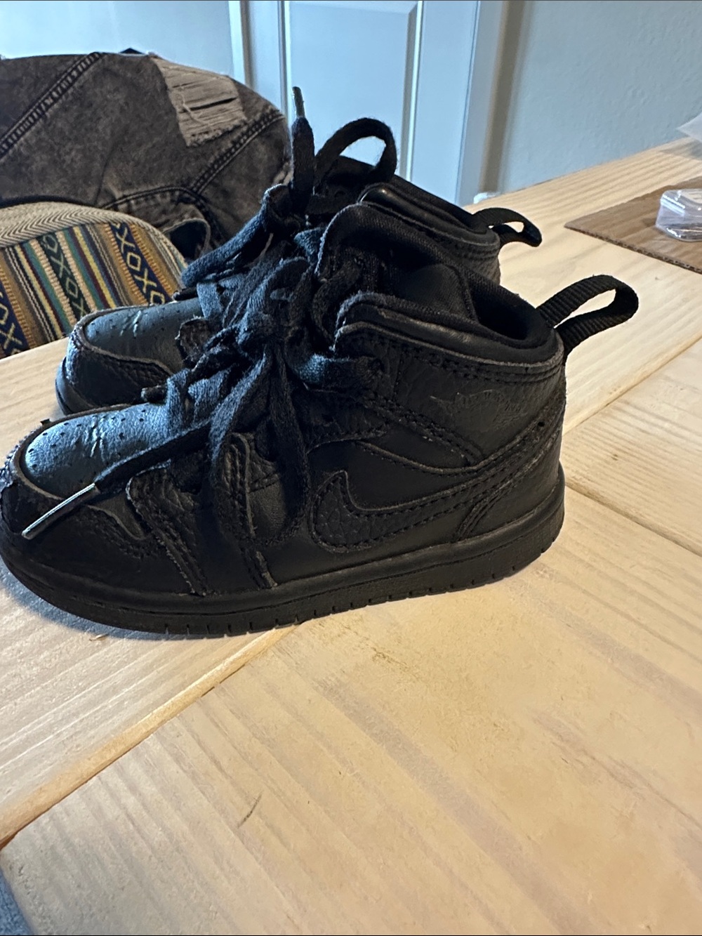 Nike Kids Black High-Top Sneakers - All Black